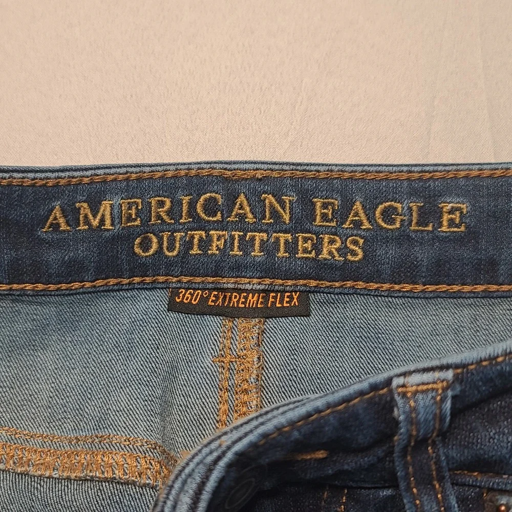 American Eagle‎ Jeans Mens 29x30 Blue 360 Extreme Flex Slim Straight Denim Pants
